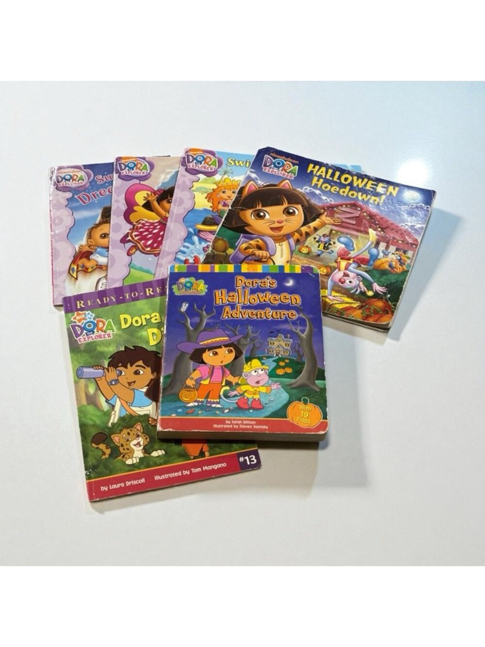 Lot 6 Vintage Dora The Explorer Books Y2K Children’s Picture Paperback Gift
